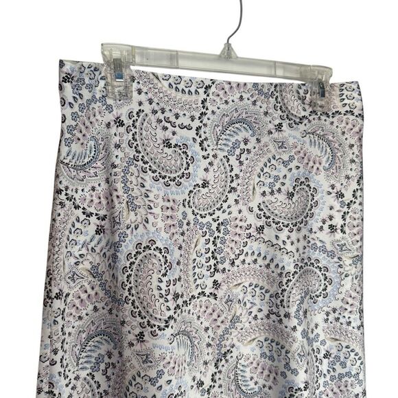 LOFT Paisley Bias Midi Skirt size Medium New With Tags style 602622 - Picture 8 of 13